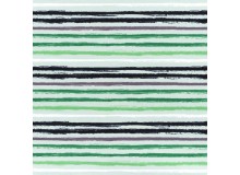 Jersey Streifen - Ringel grau lime gemalt